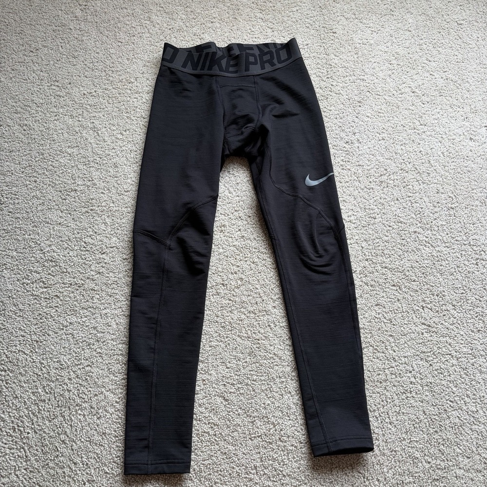 Nike Pro Dri-Fit Compression Tights Men's XL Black Baselayer Thermal Football